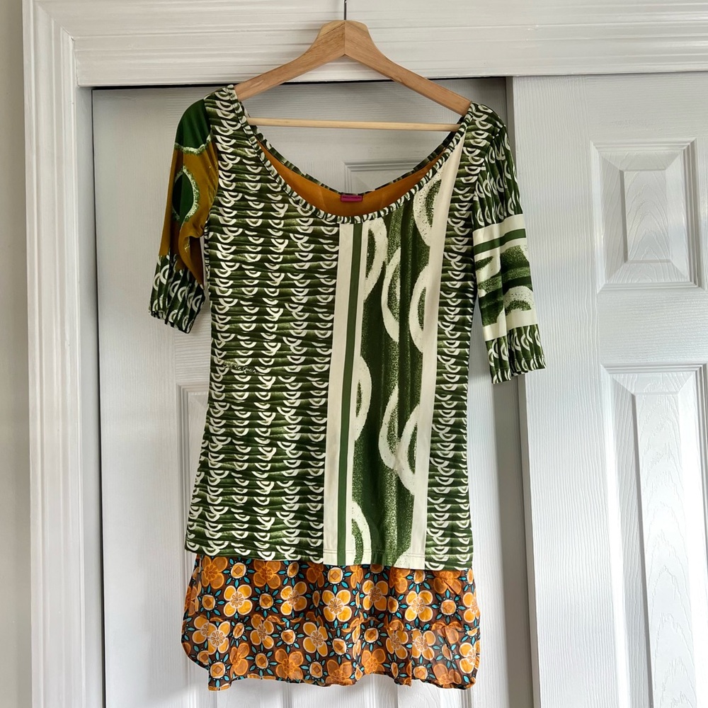 SAVE THE QUEEN made in a Italy small blouse layered top